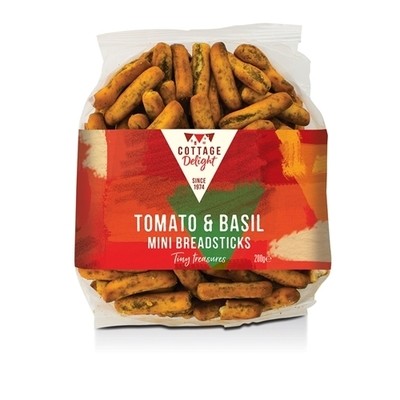 Tomato &amp; Basil Mini Breadsticks
