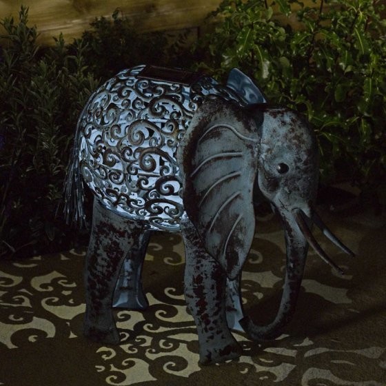 Solar Silhouette Elephant