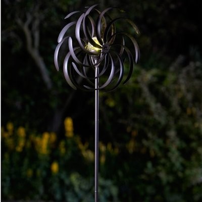 Spiro Wind Spinner with Solar Crackle Ball