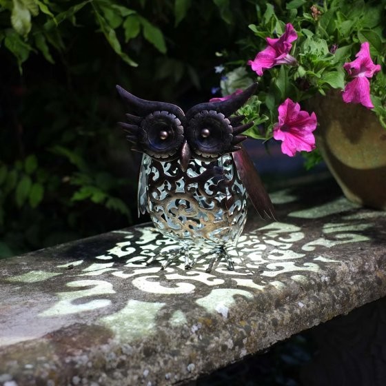 Solar Silhouette Owl