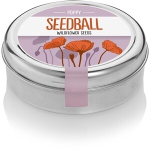 Seedball Poppy tin