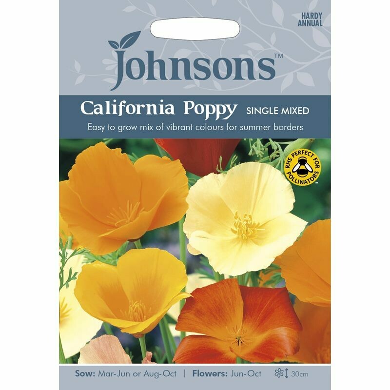 California Poppy Single Mixed