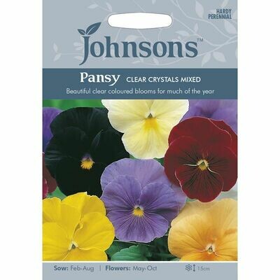 Pansy Clear Crystals Mixed
