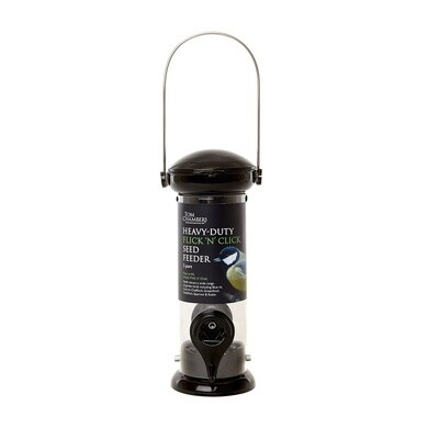 Heavy Duty Flick n Click Seed Feeder - 2 Port