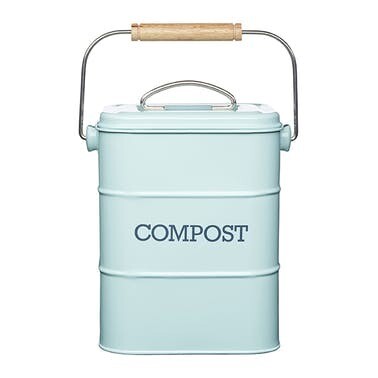 Living Nostalgia 3L compost bin - blue