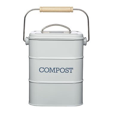 Living Nostalgia 3L compost bin - grey