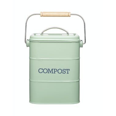 Living Nostalgia 3L compost bin - green