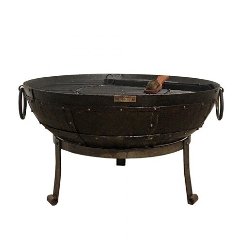 60cm recycled Kadai on Gothic Low Stand (kit)