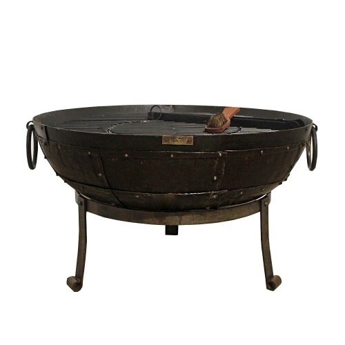 70cm recycled Kadai on Gothic Low Stand (kit)