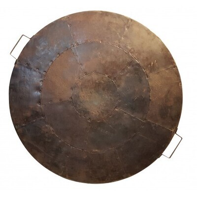 60cm recycled Kadai firebowl shield