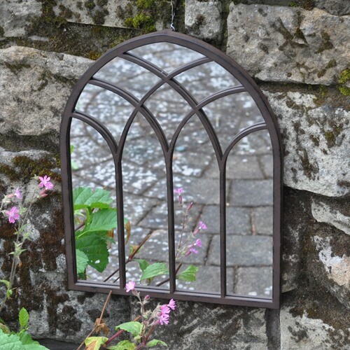Chapel Metal Outdoor Mirror