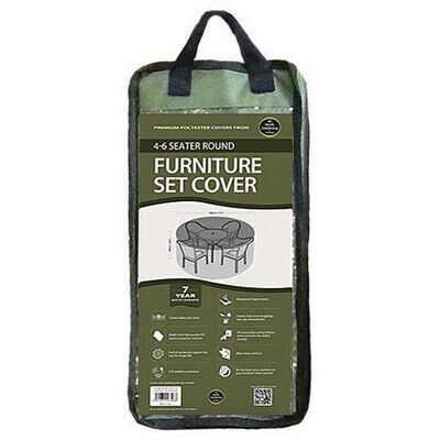 4-6 Seater Round Furniture Set Cover