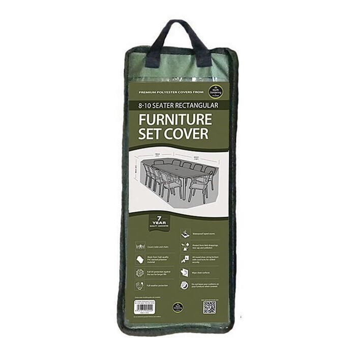 8-10 Seater Rectangular Furniture Set Cover