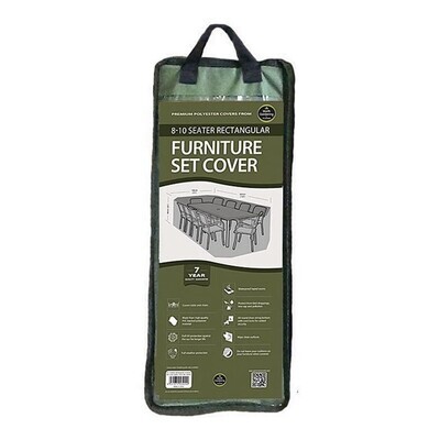 8-10 Seater Rectangular Furniture Set Cover