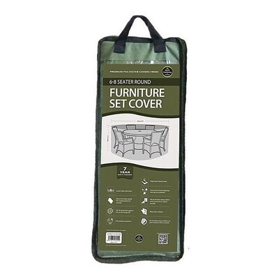 6-8 Seater Round Furniture Set Cover