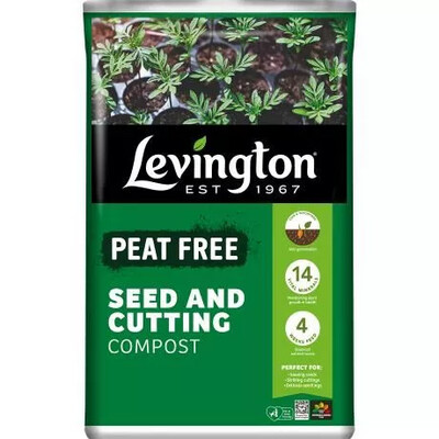 Levington Peat Free Seed & Cutting Compost 20L