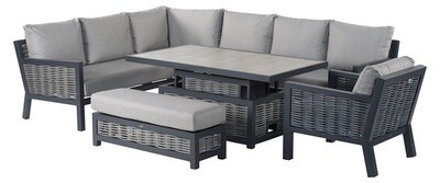 Portofino Wicker Rectangular Modular Sofa Set