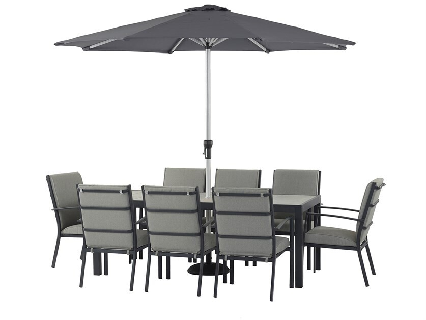 Seville 8 Seater Dining Set with Valencia Chairs