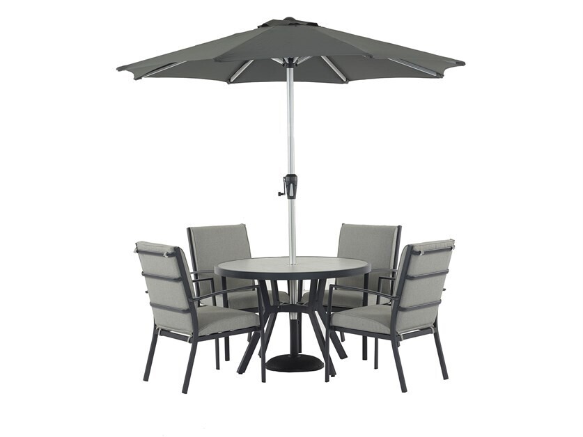Seville 4 Seater Dining Set with Valencia Chairs