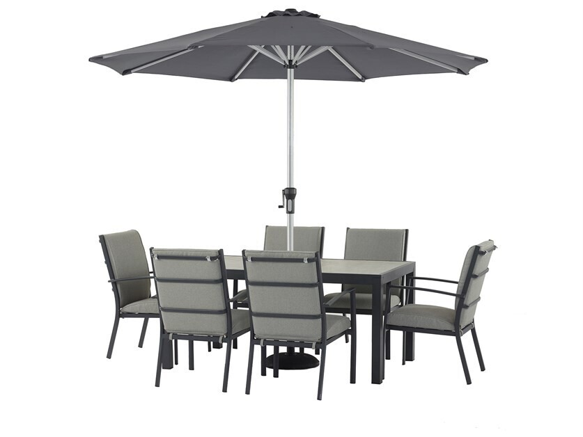 Seville 6 Seater Dining Set with Valencia Chairs