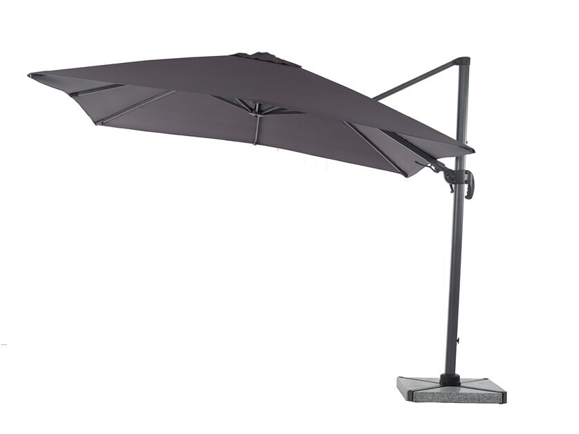 2.7m Lichfield Square Grey Parasol, Cover and Base