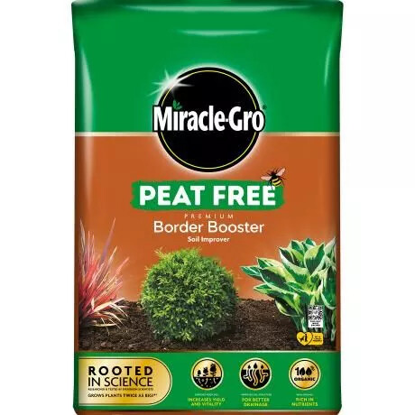 Miracle-Gro Peat Free Premium Border Booster Soil Improver