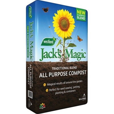 Jack's Magic All Purpose Compost "Improved Blend" 50:50 50L