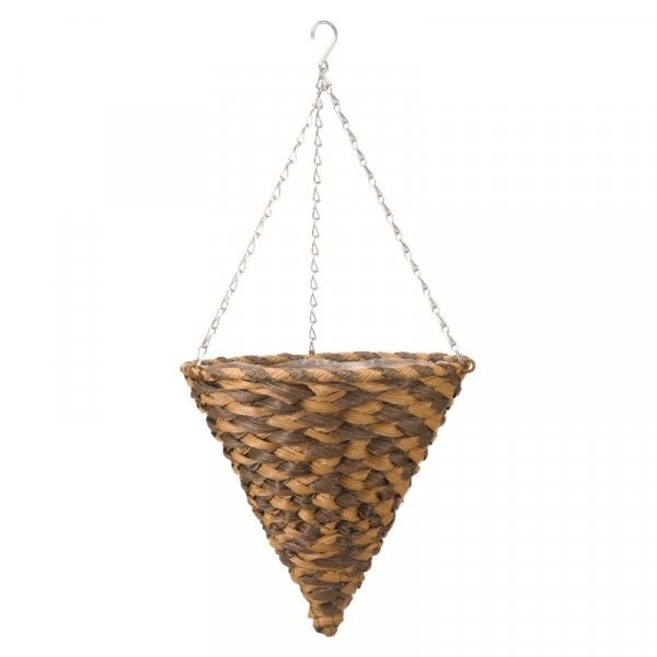 14in Faux Rattan Cone - Earth Braid