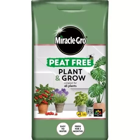 Miracle-Gro Peat Free Plant & Grow Compost 10L