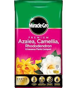 Miracle-Gro Premium Azalea, Camellia and Rhododendron Ericaceous Compost 10L