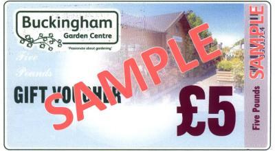 £5 Buckingham Garden Centre Gift Voucher