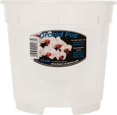 Clear Orchid Pot 17cm