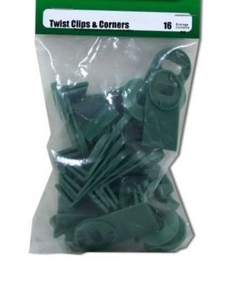 Pack of 16 Twist Clips &amp; Corners
