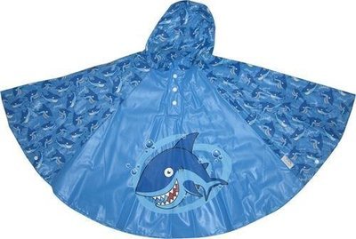 Shark styled kids rain poncho by Bugzz Kids Stuff