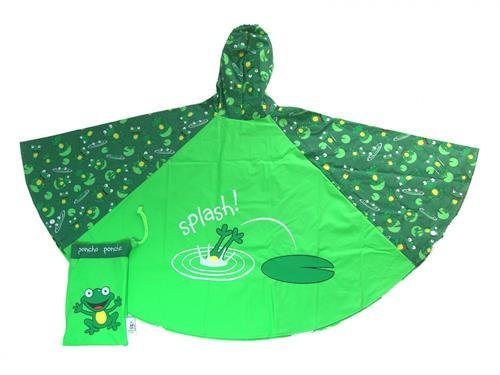 Frog styled kids rain poncho by Bugzz Kids Stuff