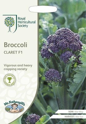 RHS Broccoli (Sprouting) Claret F1