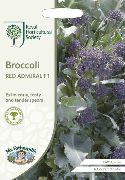 RHS Broccoli (Sprouting) Red Admiral F1