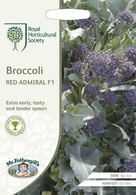 RHS Broccoli (Sprouting) Red Admiral F1
