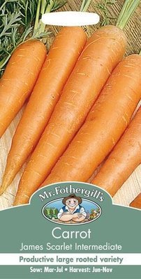 Carrot James Scarlet Intermediate Seeds