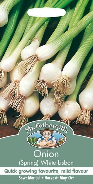 Onion (Spring) White Lisbon Seeds