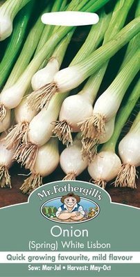 Onion (Spring) White Lisbon Seeds