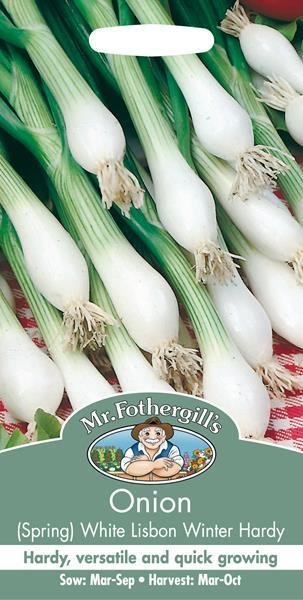 Onion (Spring) White Lisbon Winter Hardy Seeds