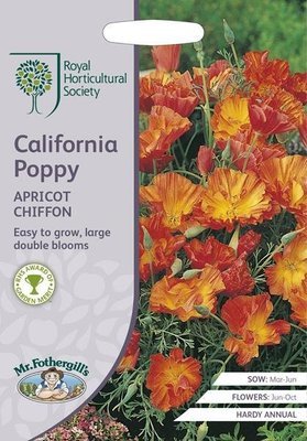 RHS California Poppy Apricot Chiffon