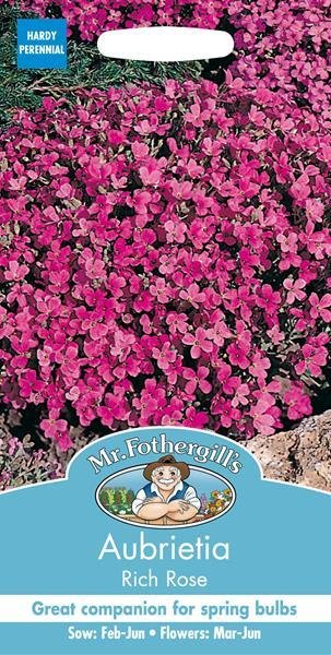 Aubrietia Rich Rose Seeds