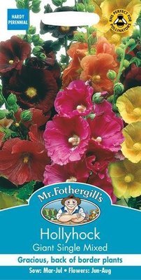 Hollyhock Giant Single Mixed