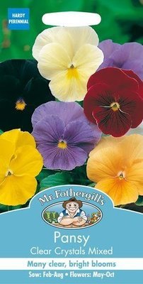 Pansy Clear Crystals Mixed