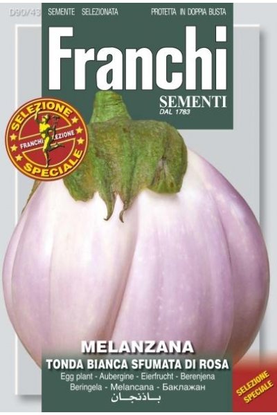 Aubergine Tondo Bianca White