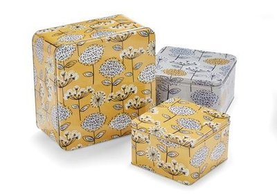 Cooksmart Retro Meadow  Set of 3 Square Cake Tins
