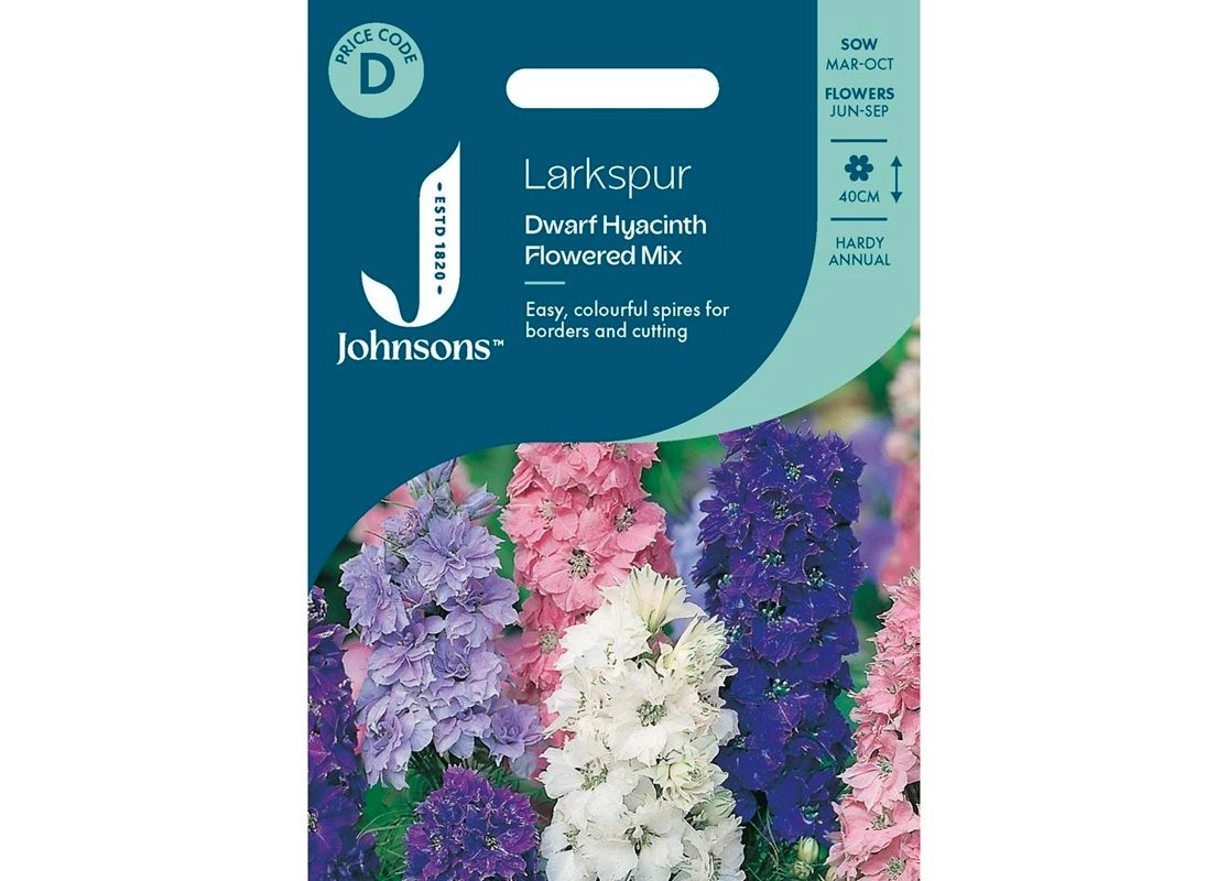 LARKSPUR Dwarf Hyacinth Flowered Mix LARKSPUR Dwarf Hyacinth Flowered Mix