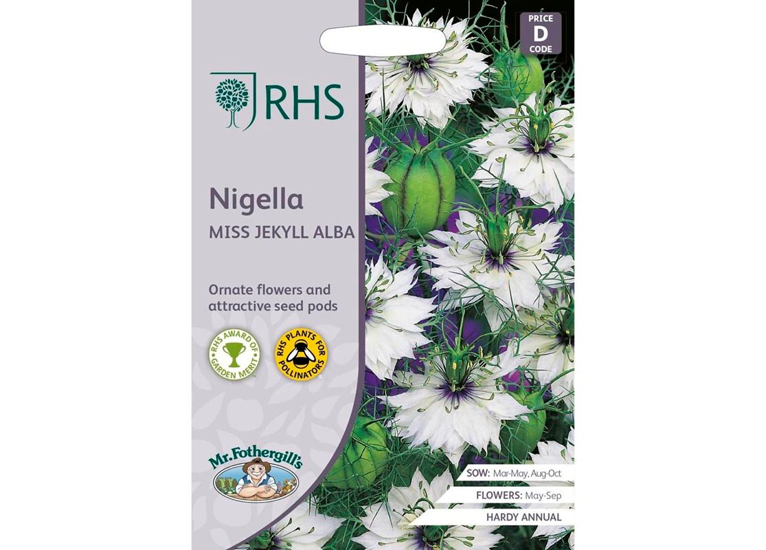 RHS NIGELLA Miss Jekyll Alba